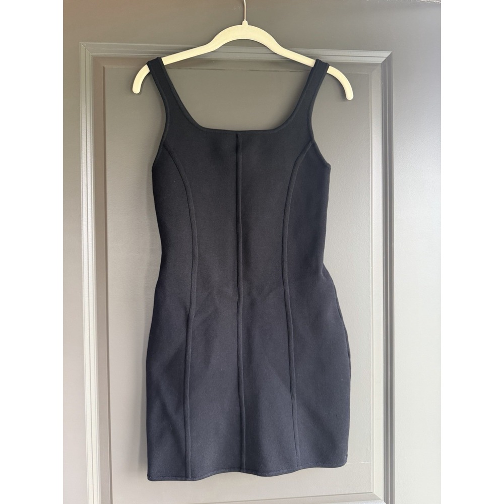 Aritzia Babaton Sculpt Knit Bustier Dress - Black Small